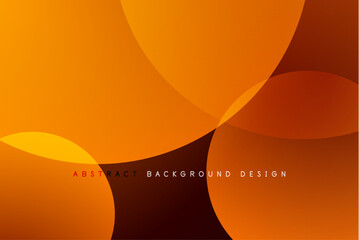 Poster - Abstract tech circles vector background, technology digital bubbles