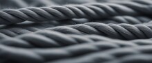 Close Up Of A Grey Rope