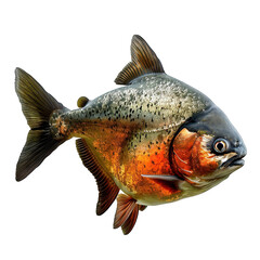 Wall Mural - Piranha Fish Isolated