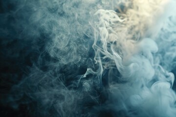 Poster - Smoke captured in a close-up shot, perfect for adding atmosphere and drama to any project