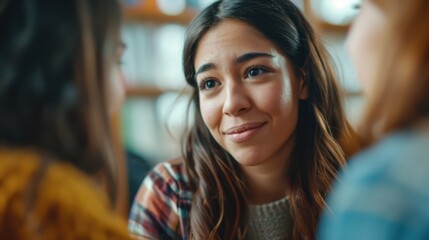 Poster - A close-up view of a person sitting at a table. This image can be used to represent various scenarios and concepts