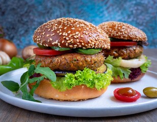 vegetarian hamburger