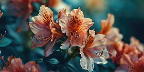 Poster - A close up view of a beautiful bunch of flowers. Perfect for adding a touch of nature and elegance to any project