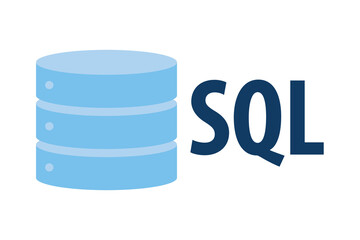 SQL Database Icon Logo Design UI or UX App