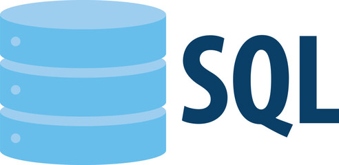 SQL Database Icon Logo Design UI or UX App