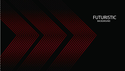 Poster - abstract, dark red, black background, layered arrow shapes, futuristic, geometric, digital, minimalist, 3d rendering, cinematic, sleek, sophisticated