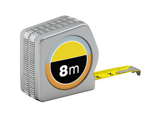 Canvas Print - Tape measure isolated on transparent background. 3D illustration