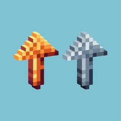 Fototapete - Isometric Pixel art 3d of arrow up icon for items asset.arrow up icon on pixelated style.8bits perfect for game asset or design asset element for your game design asset.