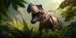 Prehistoric, mystic dinosaur in the nature, animal and wildlife concept