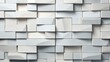 Abstract tiled wall with unequal squares