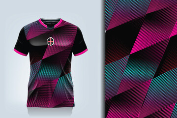 Wall Mural - vector soccer jersey template sport t shirt design
