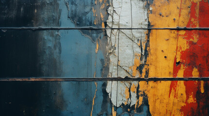 Fototapete - A harmonious blend of colors and textures, creating a visually appealing abstract piece.