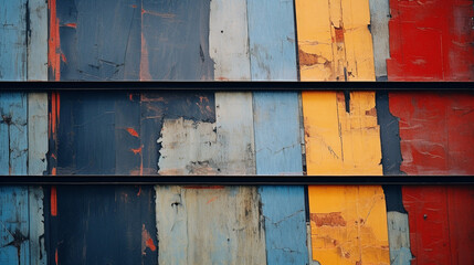 Fototapete - A harmonious blend of colors and textures, creating a visually appealing abstract piece.