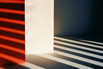Poster - An artistic interpretation of light and shadow abstraction, with a deliberate manipulation of exposure creating a dynamic and visually compelling composition.