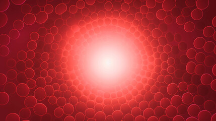 Poster - red circle pattern background image.