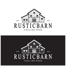 Vintage Organic Farmhouse Or Barn,warehouse, Rustic Barn And Animal Farmhouse Logo Design.