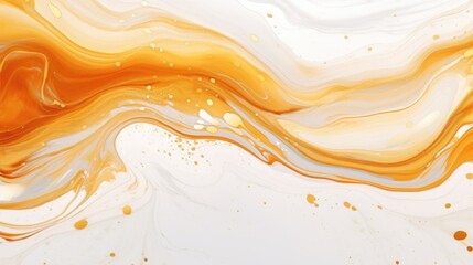 Wall Mural - colorful gold and grunge and white abstract liquid marble texture background