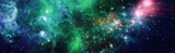 Fototapeta Kosmos - Stars and galaxies in outer space showing the beauty of space exploration. Elements furnished by NASA