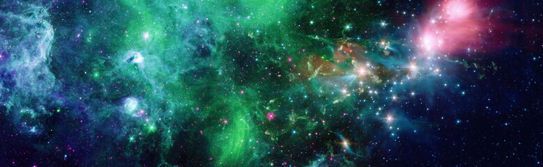 Wall Mural - stars and galaxies in outer space showing the beauty of space exploration. elements furnished by nas