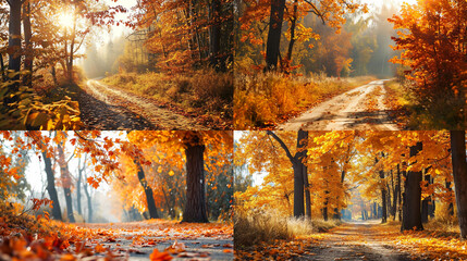 Poster - autumn in the forest