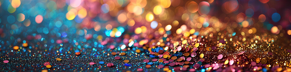 Poster - background with metalic confetti 