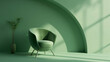 © zchris22 - Poltrona verde. Ai generated.