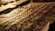 © Олег Фадеев - Musical notes on the piano. Music background. Selective focus