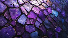 A Mosaic-style Purple Background With Irregular Shapes And Patterns, Providing A Unique And Visually Interesting Backdrop For The Designer's Eclectic And Artistic Projects. [Purple