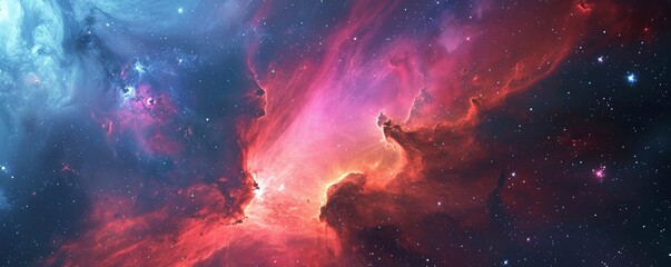 Wall Mural - colorful space galaxy cloud nebula. stary night cosmos. universe science astronomy. supernova backgr