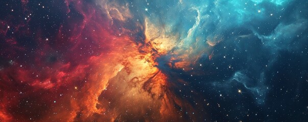Wall Mural - colorful space galaxy cloud nebula. stary night cosmos. universe science astronomy. supernova backgr