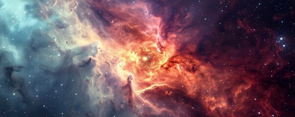Wall Mural - colorful space galaxy cloud nebula. stary night cosmos. universe science astronomy. supernova backgr