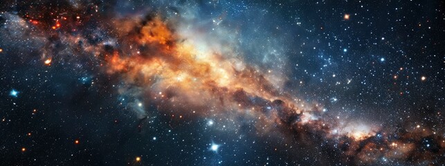 the cosmos filled with countless stars