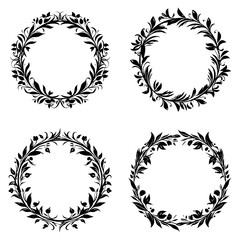 Wall Mural - wreath SVG, wreath png, wreath frame, frame svg, frame illustration, wreath illustration, frame, vector, vintage, floral, design, decoration, pattern, ornament, border, illustration, flower, ornate, a