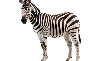 Wall Mural - a majestic zebra, with its iconic stripes and graceful stance, commands attention against a dark and