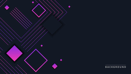 Wall Mural - black modern corporate purple gradient lines background