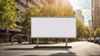 © tanya78 - Blank advertise banner on the day street