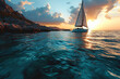 Sail through crystal-clear waters on a catamaran, chasing breathtaking sunsets during a serene spring getaway