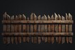 Generative AI image of a wooden picket fence