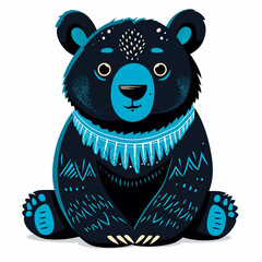 Sticker - Cartoon of bear