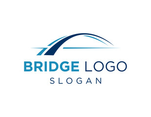Poster - The logo design is about Bridge and was created using the Corel Draw 2018 application with a white background.