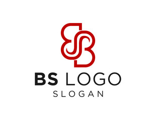 Poster - The logo design is about Letter BS and was created using the Corel Draw 2018 application with a white background.
