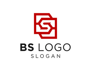 Poster - The logo design is about Letter BS and was created using the Corel Draw 2018 application with a white background.