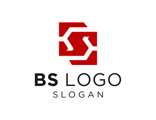 Poster - The logo design is about Letter BS and was created using the Corel Draw 2018 application with a white background.