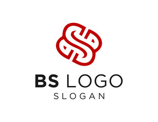Poster - The logo design is about Letter BS and was created using the Corel Draw 2018 application with a white background.