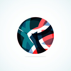 Poster - Abstract circle logo - minimalist emblem, timeless and universal shape of circle. Unique logo represent range of brands and concepts, encapsulating simplicity and creativity in single, iconic image