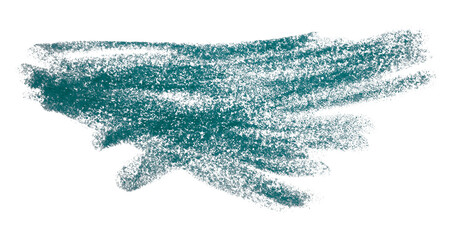 Poster - Green crayon scribbles isolated on transparent background.