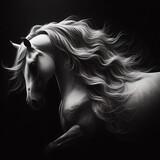 white horse ai generative
