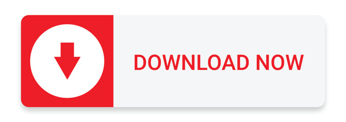 download now button with download icon isolated on a white background