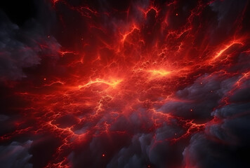Poster - Close-up of molten lava flowing from a volcano
