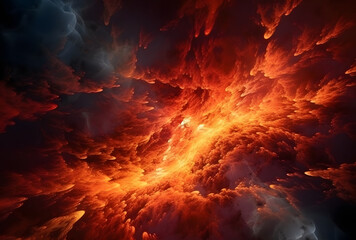 Poster - Close-up of molten lava flowing from a volcano